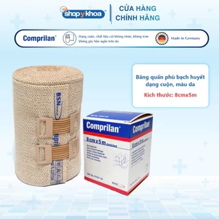 Comprilan - Băng Quấn Phù Bạch Huyết Lớp 3, Dạng Cuộn, Màu Da, Size 8cmx5m