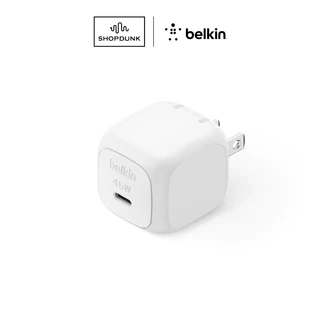 Củ sạc nhanh 45W Belkin 1 cổng USB-C, PD 3.0 PPS GanN - Màu trắng