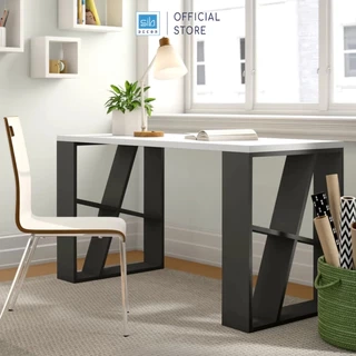 Bàn Làm Việc Hiện Đại SIB Decor Với Mặt Bàn Dày 25mm, 2 Chân Cách Điệu Chắc Chắn BLV51