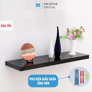 Kệ Thanh Ngang Gỗ Chống Ẩm, Sơn Phủ Bóng 2K Đẹp SIB Decor