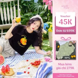 Áo thun mùa hè tay ngắn hình trái cây That One Summer cotton mặc ở nhà đi tập đi chơi – Simple Twist