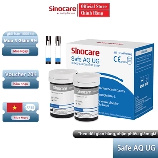 Que Thử Đường Huyết Safe Aq Ug Chính Hãng Sinocare