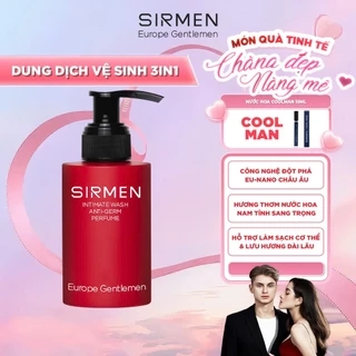 Dung dịch vệ sinh nam 3 in 1 SIRMEN Europe Gentlemen cao cấp 100g hương nước hoa châu Âu