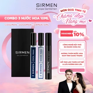 Nước hoa nam SIRMEN Eau de Parfum châu Âu Europe Gentlemen thơm lịch lãm, trẻ trung cuốn hút
