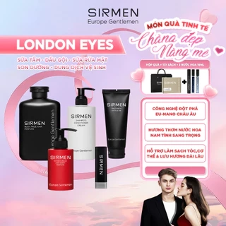 Giftbox combo 5 LONDON EYES SIRMEN Sữa tắm nam - Dầu gội nam - Dung dịch vệ sinh nam - Sữa rửa mặt nam và Son dưỡng nam