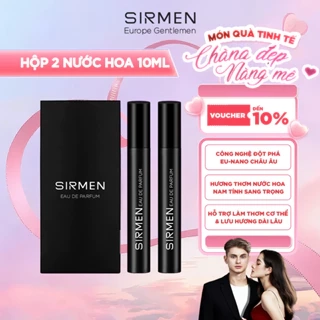 Nước hoa nam SIRMEN Signature Eau de Parfum Châu Âu Europe Gentlemen cao cấp hộp 2 chai 10ml thơm tự nhiên sang trọng
