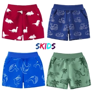 Quần đùi bé trai SKIDS quần thun cho bé chất cotton mùa hè 2 đến 8 tuổi