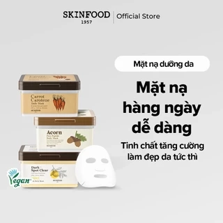 30 miếng mặt nạ dưỡng da hàng ngày Cà rốt, quả sồi, Yuja C / Daily Sheet Mask