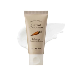 [mánh lới quảng cáo] Sữa rửa mặt cà rốt tạo bọt cân bằng và dưỡng ẩm Carrot Carotene Balancing Cleansing Foam 30ml