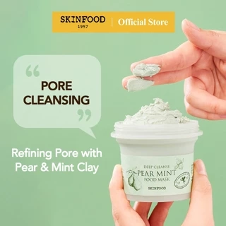 Mặt nạ bạc hà lê tạo bọt tẩy tế bào chết mát lạnh sảng khoái Pear Mint Food Mask 120g