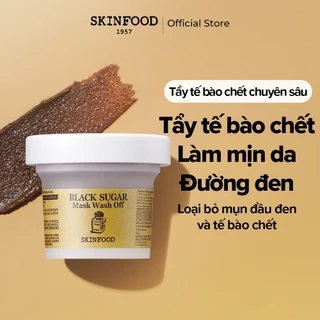Mặt nạ rửa đường đen tẩy tế bào chết toàn thân và loại bỏ mụn đầu đen Black Sugar Mask Wash Off 120g