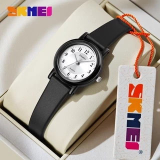 Đồng hồ thạch anh SKMEI 1659 dây da mặt số nhỏ chống nước thời trang chính hãng cao cấp cho nữ