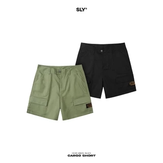 Quần Short Cargo Kaki SLY màu Olive / Black