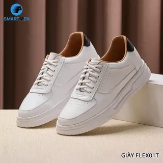 Giày Sneaker tăng chiều cao thể thao siêu nhẹ FLEX-01 Trắng