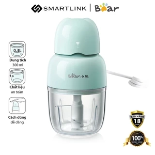 Máy xay thực phẩm mini Bear QSJ-B01P1 - Phiên bản Quốc Tế Chính Hãng BEAR bảo hành18 Tháng