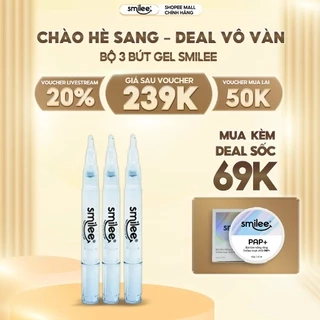 Bộ 3 bút gel tẩy trắng răng tiết kiệm Smilee Chính hãng