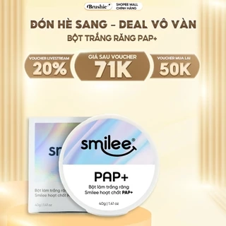 Bột trắng răng Smilee PAP+ làm răng trắng sáng, loại bỏ vi khuẩn mảng bám ố vàng, thơm miệng sau liệu trình sử dụng