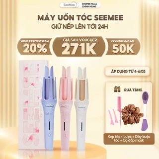 Máy uốn tóc làm xoăn tự động SeeMee lớp phủ gốm sứ bảo vệ tóc tạo kiểu đường kính 32mm