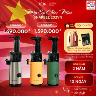 Máy Ép Chậm Mini SNAPBEE 202VN_Kiệt Bã 98%_Ép Trái Cây Làm Kem Nhỏ Gọn_Tháo Lắp Chỉ 3s_Snap Kitchen