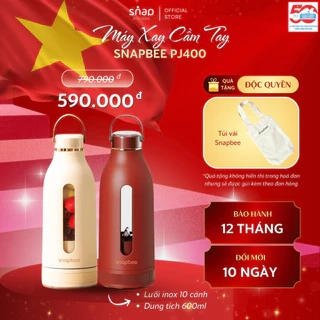 Máy Xay Sinh Tố Cầm Tay Không Dây Snapbee PJ400_Máy Xay Đa Năng Nhỏ Gọn Lưỡi Xay 10 Cánh Inox [Snap Kitchen]
