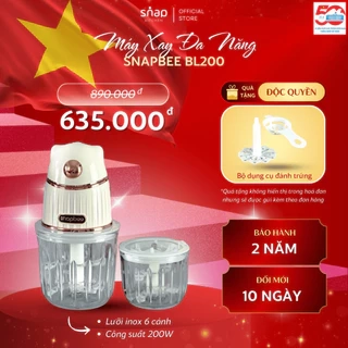 Máy Xay Thịt SNAPBEE BL200_Máy Xay Đa Năng 2 Cối, 2 Lưỡi Dao [Snap Kitchen]