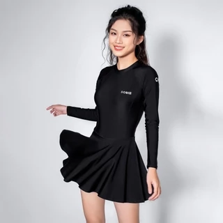 Angel Baby Đồ bơi nữ liền thân váy tay dài SOBIE