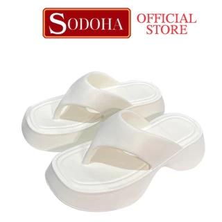 Dép Nữ Xỏ Ngón , Đế Cao 5cm , Mềm êm Siêu Nhẹ SODOHA SDH3939
