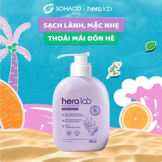 Nước giặt đồ lót chuyên dụng HeraLab 300ml hương hoa cỏ khử mùi, kháng khuẩn, an toàn cho da