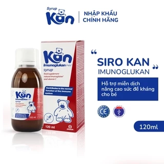 Siro Kan ImunoGlukan hỗ trợ miễn dịch nâng cao sức đề kháng cho bé - Nhập khẩu