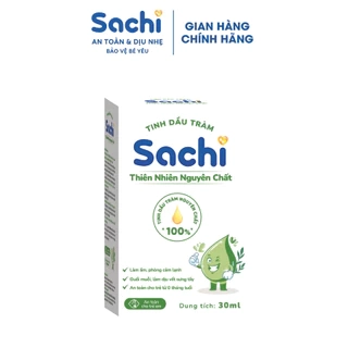 Tinh Dầu Tràm Nguyên Chất Sachi Giúp Làm Ấm Cơ Thể, Giảm Chướng Bụng, Đầy Hơi, An Toàn Cho Trẻ 30ml
