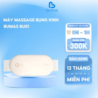 Đai Chườm Nóng Massage Bụng BUMAS BU01 -  Massage Giảm Đau Bụng Kinh - Quà Tặng Cho Bạn Gái