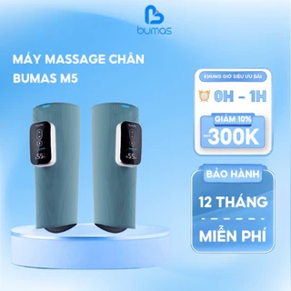 Máy Massage Bắp Chân BUMAS M5 - Massage Kết Hợp Chườm Nóng Bấm Huyệt Giải Tỏa Đau Nhức Vùng Bắp Chân