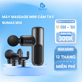 Máy Massage Cầm Tay Mini BUMAS M14 - Đầu Massage Silicon Kết Hợp Với 5 Mức Độ Massage Chuyên Dụng