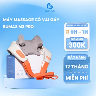 Máy Massage Cổ Vai Gáy BUMAS M3 Pro - Máy Massage Cổ - Mát Xa 8 Điểm Chạm - Quà Tặng Cho Gia Đình