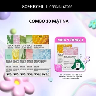 10 Mặt nạ dưỡng da Some By Mi Real Mask 20g cấp ẩm, làm dịu, dưỡng đều màu da (Mix)