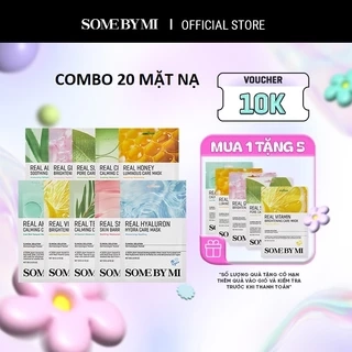 20 Mặt nạ dưỡng da Some By Mi Real Mask 20g cấp ẩm, làm dịu, dưỡng đều màu da (Mix)