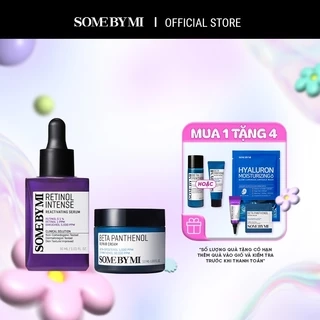 Some By Mi Kem dưỡng ẩm Beta Panthenol Repair cream 50ml + Tinh chất Retinol Intense Reactivating Serum 30ml