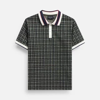 Áo Polo Nam Christmas Vibe The Checked, Chất Vải Cotton blend Thoải Mái, PL0157, SOMEHOW