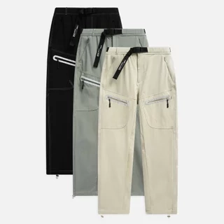Jogger Nam Relaxed Belt White Opening, Chất Vải 90% Nylon-10% Spandex Thoải Mái, JG0008, SOMEHOW