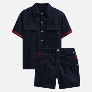Set Nam Shirt Short Denim WR Line, Chất Vải Denim Thoải Mái, SB0045, SOMEHOW