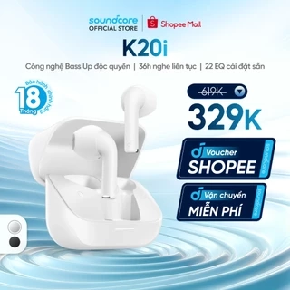 Tai nghe bluetooth Semi In-Ear soundcore K20i | Siêu gọn nhẹ | Chống nước IPX5