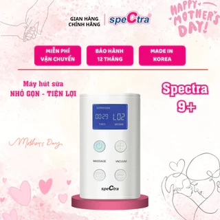 Máy hút sữa Spectra 9 Plus nhỏ gọn, tích điện, bảo hành 12 tháng
