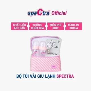 Túi giữ nhiệt kèm túi đá khô màu hồng Spectra - Hàng Chính Hãng