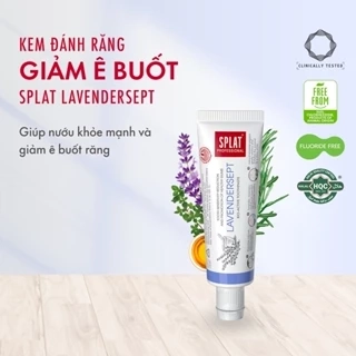 Kem Đánh Răng SPLAT Lavendersept Professional series Nhẹ Nhàng Làm Trắng Và Giảm Ê Buốt Răng Hiệu Quả Dung Tích 20ml