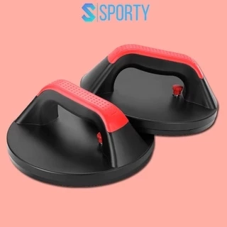 Bộ 2 khung chống đẩy xoay 360 độ SPORTY, thanh hít đất tập bụng và cánh tay chất liệu ABS YGW44