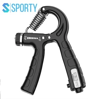 Bóp tập cơ tay YGW26 đếm số có hộp, điều chỉnh kháng cự (10-60kg) tích hợp lò xo thép không rỉ