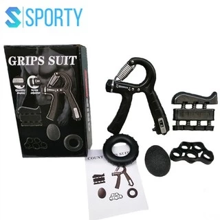 Combo 5 món tập cơ tay Vòng Tròn YGW29 thế hệ mới có số đếm tự động, bộ 5 món tiện lợi SPORTY