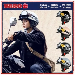 Mũ Bảo Hiểm VARO Kraft Retro phong cách cổ điển lưỡi trai vintage