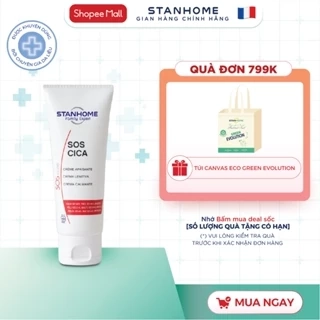Kem dưỡng ẩm phục hồi da tổn thương Stanhome Sos Cica giảm khô ngứa mẫn đỏ mụn nước cho da nhạy cảm
