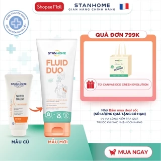 Kem Dưỡng Ẩm Da Mặt Và Cơ Thể STANHOME Fluid Duo Phục Hồi Da Khô Da Nhạy Cảm An Toàn Dịu Nhẹ 250ML